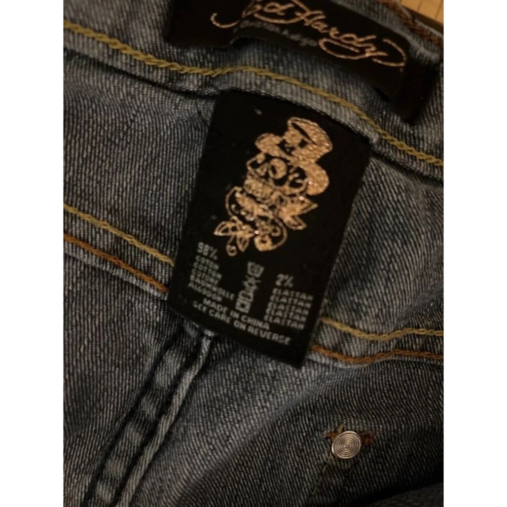 Ed hardy jeans 38 geisha girl snug fit womens - Picture 6 of 12